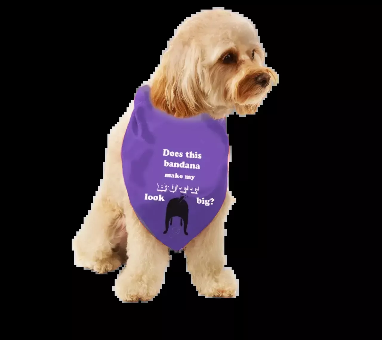 “Does This Bandana Make My Butt Look Big?” Bandana by Dog Fashion Living